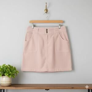 Jofit Skort Womens Size 2 Golf Sport Peach & White Pin Striped